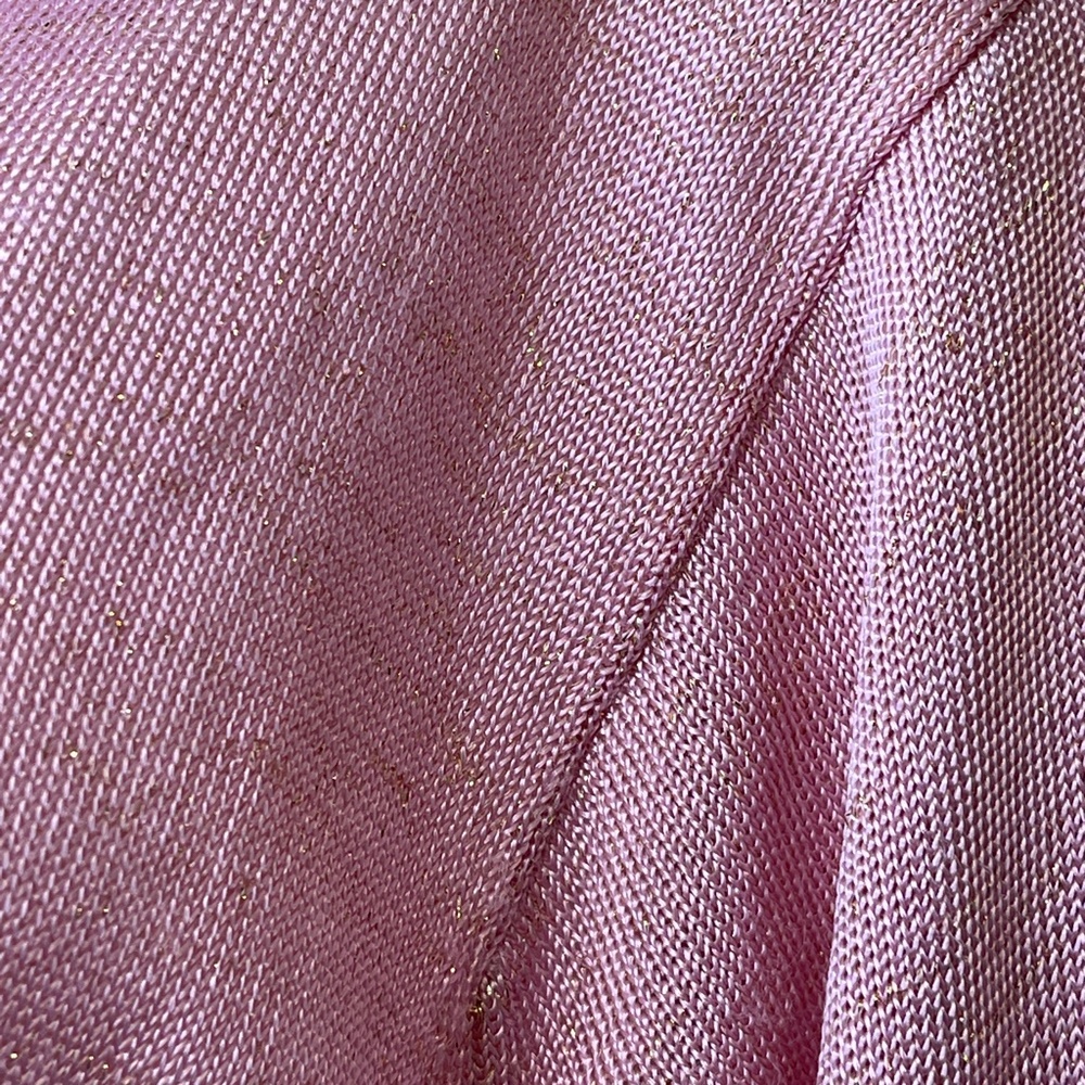Limited | Y2K Barbie Jewel Tone Metallic Threading Long Sleeve Sweater Cardi - Picture 7 of 9